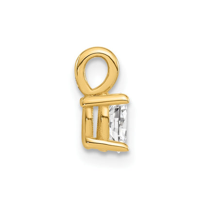 14k 1/3 carat Lab Grown Diamond VS/SI+ G+ Complete Oval Solitaire Pendant