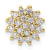 14k 1/4 carat Lab Grown Diamond VS/SI+ G+ Complete Chain Slide Pendant