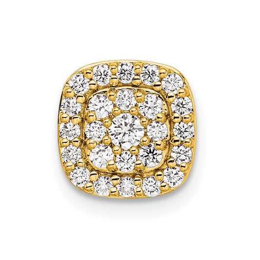 14k 3/8 carat Lab Grown Diamond VS/SI+ G+ Complete Chain Slide Pendant