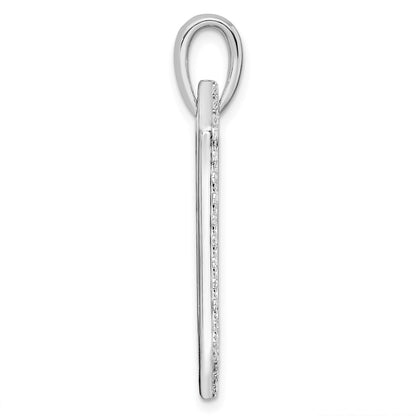 True Origin 14K White Gold Men's 1 carat Lab Grown Diamond VS+ F+ Complete Dog Tag Pendant