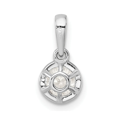 True Origin 14K White Gold 1/2 carat Lab Grown Diamond VS+ F+ Complete 18 in Round Solitaire Necklace