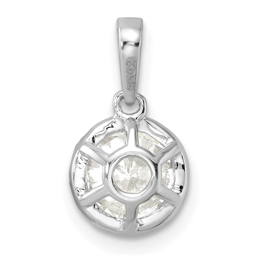 True Origin 14K White Gold 1 carat Lab Grown Diamond VS+ F+ Complete 18 in Round Solitaire Necklace