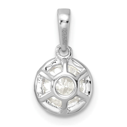 True Origin 14K White Gold 1 carat Lab Grown Diamond VS+ F+ Complete 18 in Round Solitaire Necklace