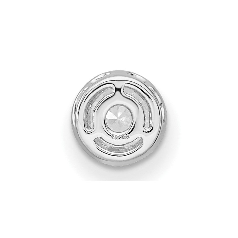 True Origin 14K White Gold 5/8 carat Lab Grown Diamond VS+ F+ Complete 18 in Round Solitaire Necklace