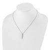 True Origin 14k White Gold 3/8 carat Lab Grown Diamond VS DEF 18 inch Vertical Slide Necklace
