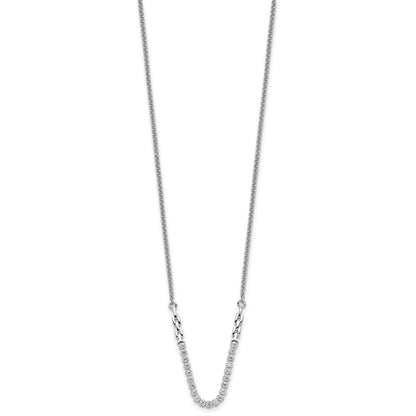 14k White Gold 1/2 carat Lab Grown Diamond VS/SI+ G+ Adjustable up to 24 inch Tennis Style Bolo Necklace
