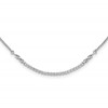 14k White Gold 1/2 carat Lab Grown Diamond VS/SI+ G+ Adjustable up to 24 inch Tennis Style Bolo Necklace