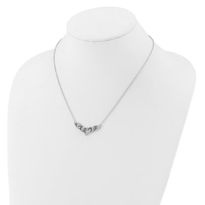 14k White Gold 1/2 carat Lab Grown Diamond VS/SI+ G+ 18 inch Fashion Teardrop Necklace