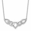 14k White Gold 1/2 carat Lab Grown Diamond VS/SI+ G+ 18 inch Fashion Teardrop Necklace