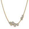 14k 1/2 carat Lab Grown Diamond VS/SI+ G+ Complete 16 inch Fashion Cluster Necklace