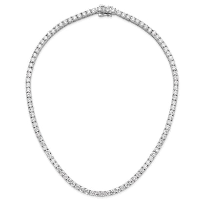 14k White Gold 32 1/8 carat Lab Grown Diamond VS/SI+ G+ 18 inch Tennis Necklace