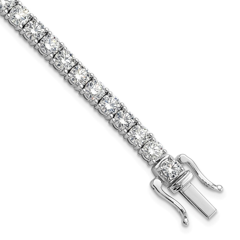 14k White Gold 32 1/8 carat Lab Grown Diamond VS/SI+ G+ 18 inch Tennis Necklace