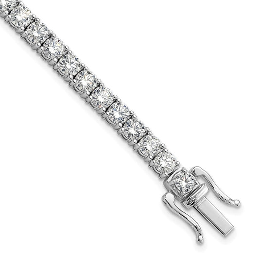 14k White Gold 32 1/8 carat Lab Grown Diamond VS/SI+ G+ 18 inch Tennis Necklace