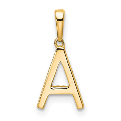 10k 1/15 carat Diamond Letter A Initial Pendant