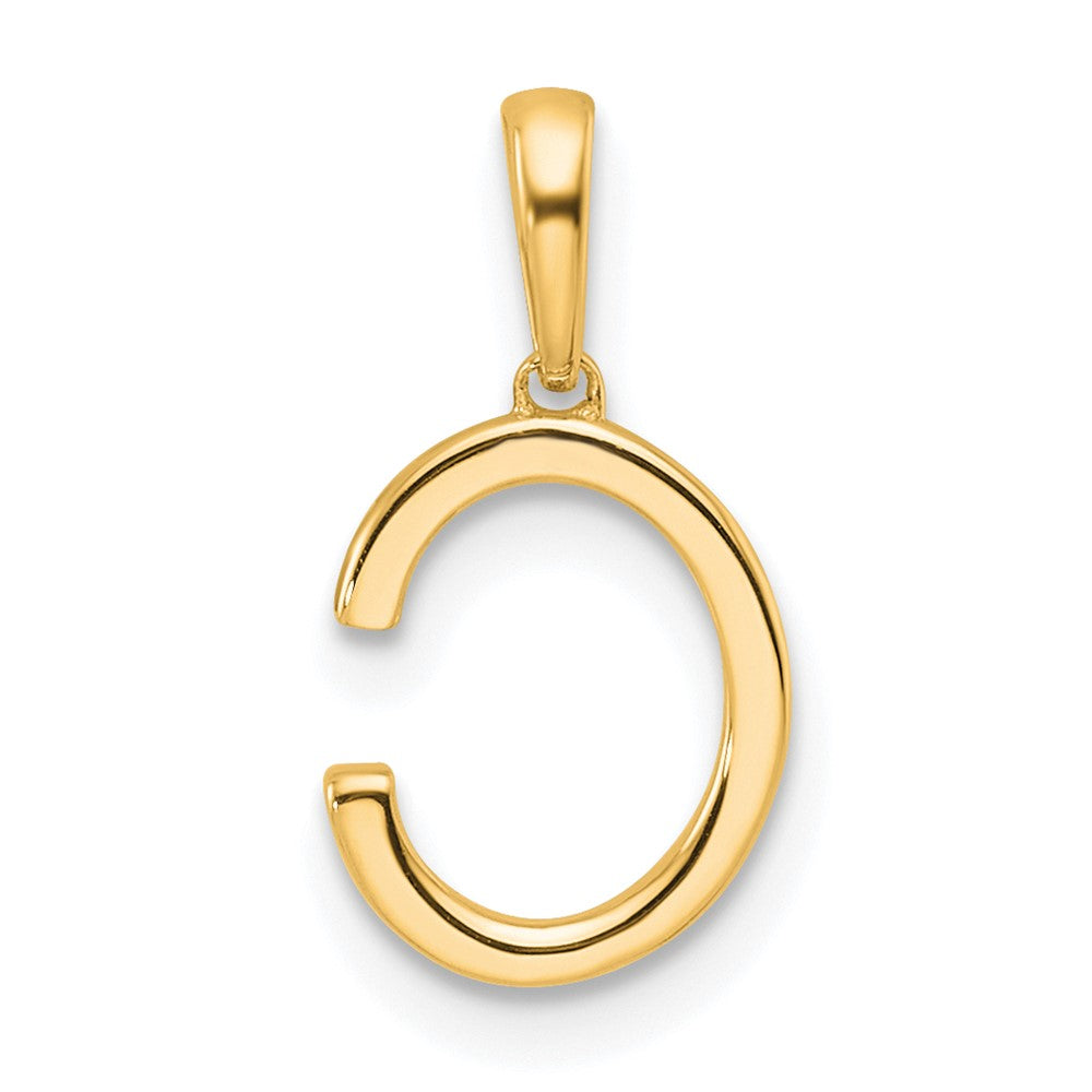 10k 1/15 carat Diamond Letter C Initial Pendant