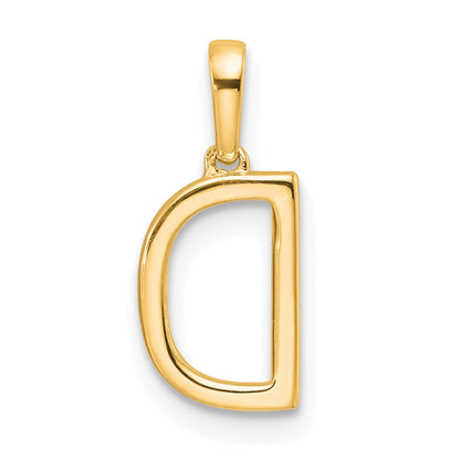10k 1/15 carat Diamond Letter D Initial Pendant