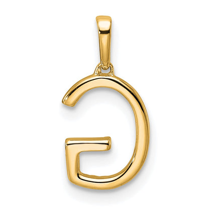 10k 1/15 carat Diamond Letter G Initial Pendant