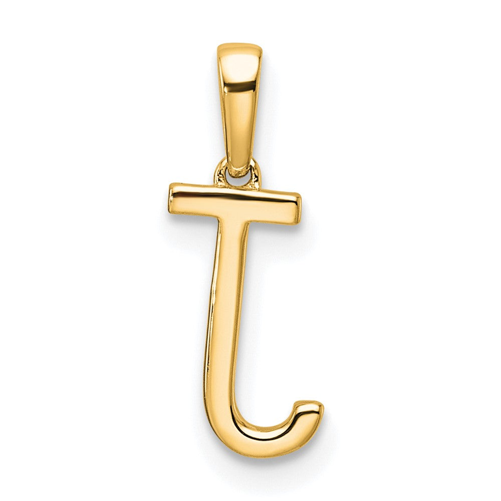 10k 1/20 carat Diamond Letter J Initial Pendant