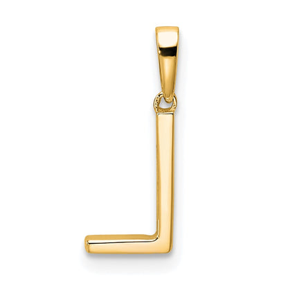 10k 1/20 carat Diamond Letter L Initial Pendant