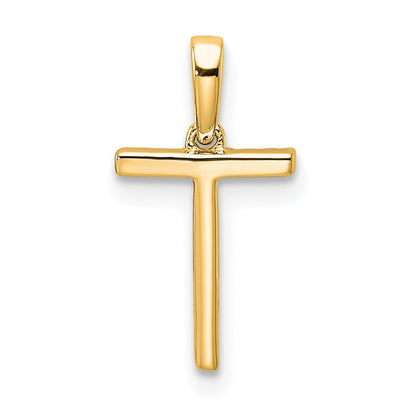 10k 1/20 carat Diamond Letter T Initial Pendant