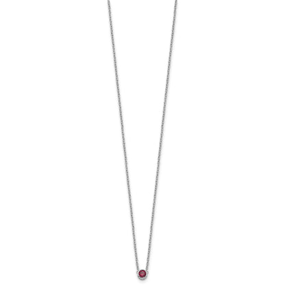 14KW 1 Family Birthstone Necklace Mounting