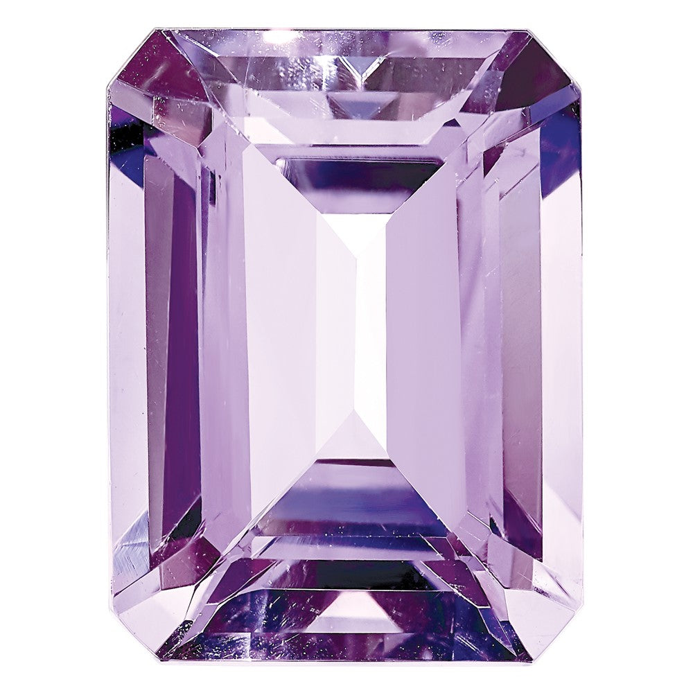 12x10mm Emerald Cut Rose De France Quartz AA Quality