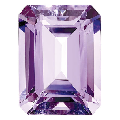 12x10mm Emerald Cut Rose De France Quartz AA Quality