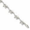 Sterling Silver Elephants Bracelet