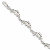 Sterling Silver Dolphins Bracelet