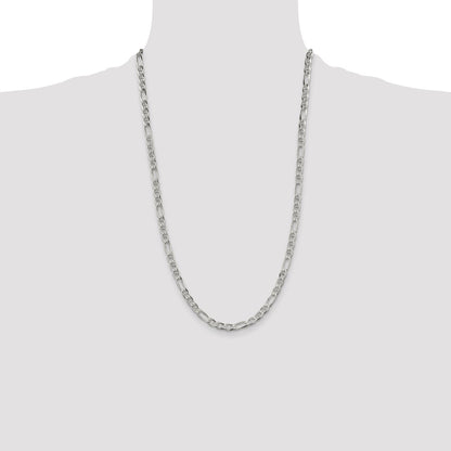 Sterling Silver 4.5mm Figaro Anchor Chain