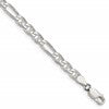 Sterling Silver 4.5mm Figaro Anchor Chain