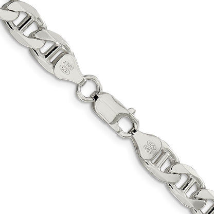 Sterling Silver 7.5mm Figaro Anchor Chain