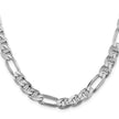 Sterling Silver Rhodium-plated 8.25mm Figaro Anchor Chain