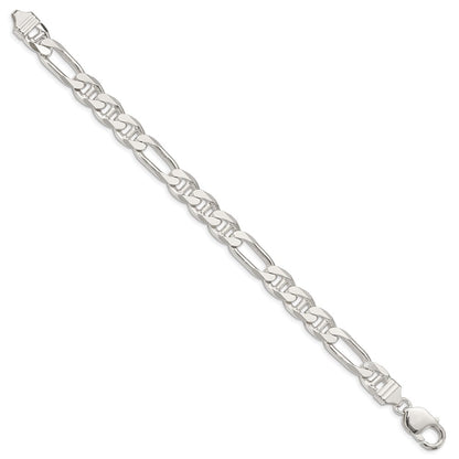 Sterling Silver 8.75mm Figaro Anchor Chain