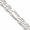 Sterling Silver 10.65mm Figaro Anchor Chain