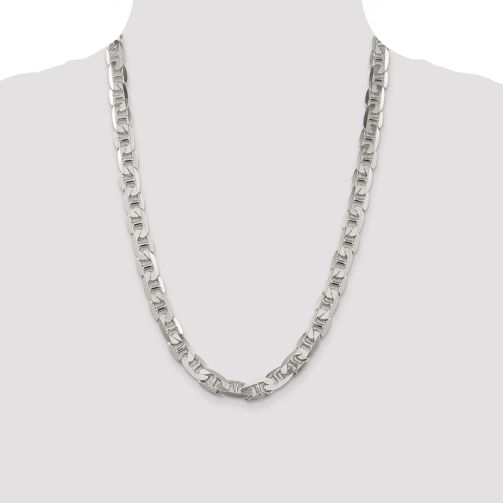 Sterling Silver 9.5mm Flat Anchor Chain