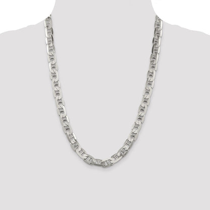 Sterling Silver 9.5mm Flat Anchor Chain