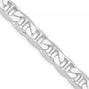 Sterling Silver Rhodium-plated 9.5mm Flat Anchor Chain