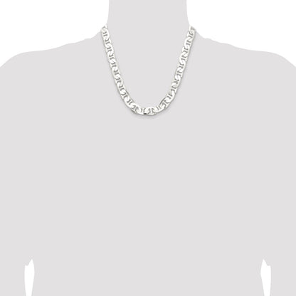 Sterling Silver 11.5mm Flat Anchor Chain