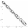 Sterling Silver Rhodium-plated 5.75mm Diamond-cut Long Link Cable Chain