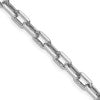 Sterling Silver Rhodium-plated 5.75mm Diamond-cut Long Link Cable Chain