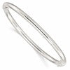 Sterling Silver Polished Hinged Bangle