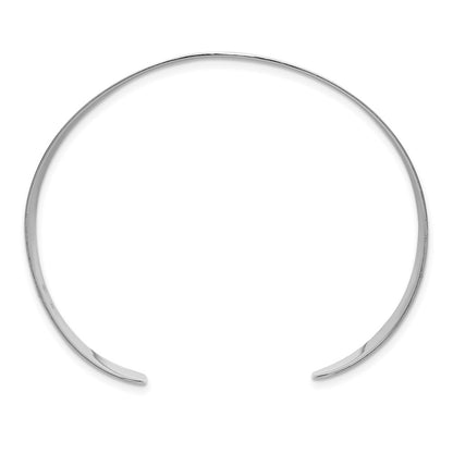 Sterling Silver Polished 20mm Flat Cuff Bangle