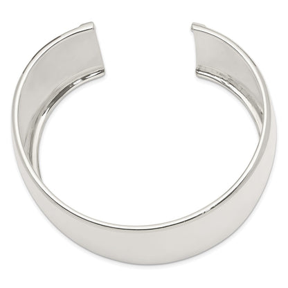 Sterling Silver 40mm Cuff Bangle Bracelet