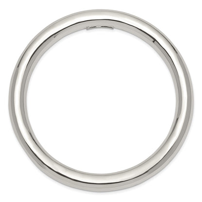 Sterling Silver 8mm Slip-on Tube Bangle