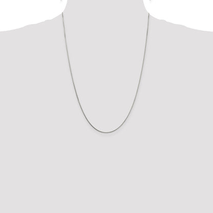 Sterling Silver 1mm 8 Sided Box Chain
