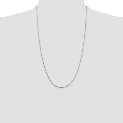 Sterling Silver 1mm 8 Sided Box Chain
