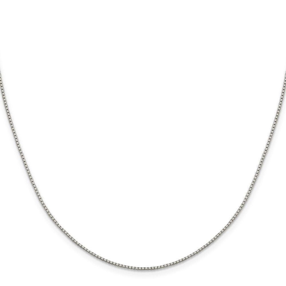 Sterling Silver 1.15mm 8 Sided w/4in ext. Box Chain