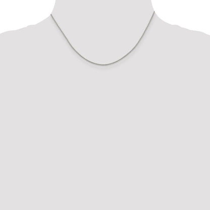 Sterling Silver 1.15mm 8 Sided Box Chain