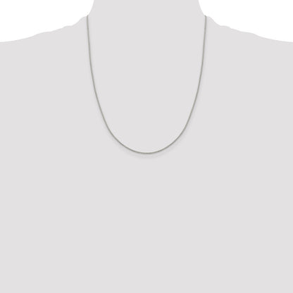 Sterling Silver 1.15mm 8 Sided w/4in ext. Box Chain